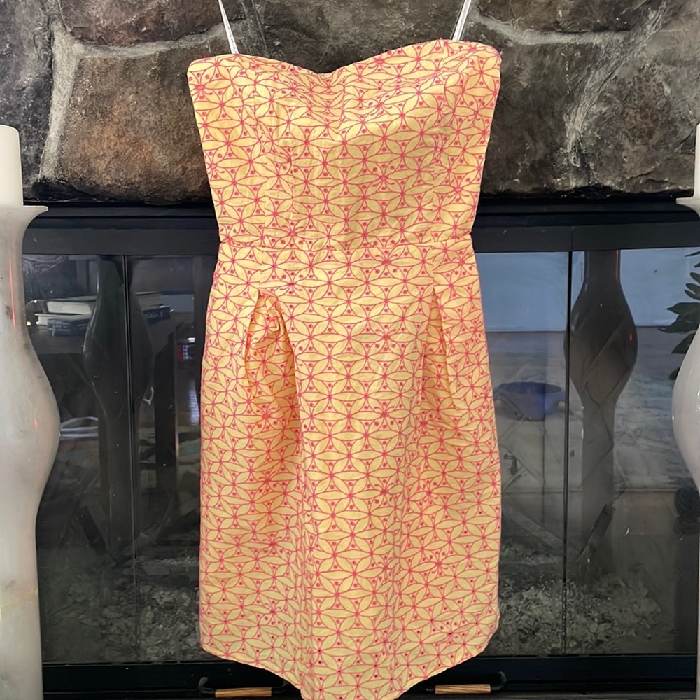 Lilly Pulitzer Felicity Dress Yellow Starfruit